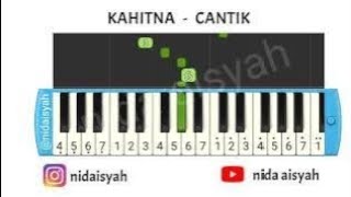 NOT ANGKA HURUF PIANIKA CANTIK  TUTORIAL MUDAH MAIN PIANIKA LAGU CANTIK KAHITNA [upl. by Dikmen]