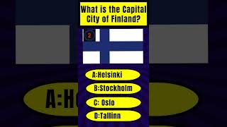 What is the capital city of Finland quiz quiztime shorts finland [upl. by Allsun]