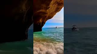 Sea cave in Portugal 🇵🇹 travel shorts [upl. by Nivak]