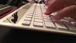 Nonmechanical Typing Sounds Scissor switch rubber dome from Logitech K750 [upl. by Mathew]