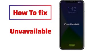 iPhone Unavailable Lock secreen 678 X XR XS XMAX 1111 PRO12 12 PRO MAX 13 14 how to fix [upl. by Bander217]