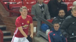 Bastian Schweinsteiger COMEBACK vs West Ham United HD 720p 30112016 by 1900FCBFreak [upl. by Harv]