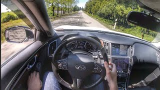 Infiniti Q50S Hybrid AWD UpDownHill Drive [upl. by Hsirehc]