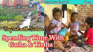 Day Out with Sisters  Spending Time with Gatha amp Tirtha  Vlog 279  TwinsKrishaTrisha [upl. by Juback850]