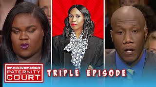 An Argument Calls Paternity Into Question Triple Episode  Paternity Court [upl. by Lacim251]