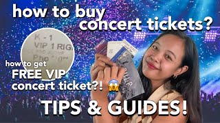 how to buy concert tickets online amp offline philippines  how to get FREE concert tickets [upl. by Aivil]