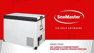 SnoMaster  42L Single Compartment Portable FridgeFreezer  Powder Coated [upl. by Suolkcin]