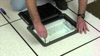 Wiremold How to install the Evolution Floor Box Decorative Cover [upl. by Grondin395]