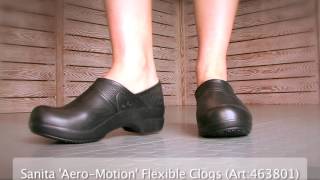 Sanita AeroMotion Professional Healthcare Shoes Art463801 at World of Clogs [upl. by Huberman]