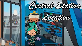 Toca Life World Central Station Location  Toca Boca [upl. by Olnay]