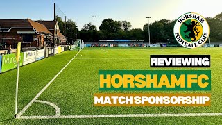 Horsham FC hospitality review  Match Sponsorship  The Padded Seat [upl. by Shae]