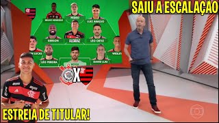 🚨 ESTREIA DE ALCARAZ NO FLAMENGO CONTRA O CORINTHIANS ESCALAÇÃO E ULTIMAS NOTICIAS DO MENGÃO [upl. by Bessy]