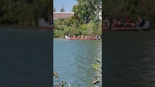 Voyageur canoe at Fort Whyte Alive  Winnipeg [upl. by Buckden213]