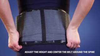 Thuasne  Lombacross Activity Lumbar belt  Fitting Video [upl. by Liebman490]