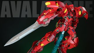 THE RED AVALACHE  MG Gundam Avalanche Astraea Type F Dash Review [upl. by Ennaeiluj]