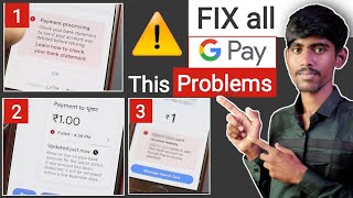 Fix GPay Transaction Problem  Payment processing issue  gpay updated just now cant receive money [upl. by Becki]