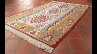 309482 Turkish Seccade Kilim walkaround [upl. by Leirrad]