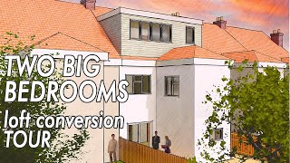 Loft Conversions UK Tour of 2 BEDROOM LOFT CONVERSION [upl. by Cato208]