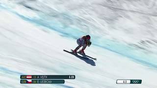 Ester Ledecká Gold Super  G Olympic 2018 [upl. by Gilud158]