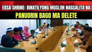 EDSA SHRINE BINATILYONG MUSLIM GALING MINDANAO GALIT AT NANAWAGANyoutubevideo edsashrine [upl. by Akemehc403]