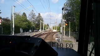 U3 Vaihingen  Plieningen  Führerstandsmitfahrt Stadtbahn Stuttgart [upl. by Adnyleb]