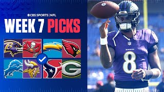 NFL Predictions and Best Bets For EVERY Week 7 Game Ravens at Buccaneers amp more [upl. by Pfosi]