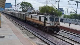 Skipping Falaknuma RLY Station 12650 Karnataka Sampark kranti express [upl. by Ardnosac78]