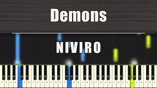 NIVIRO  Demons  Piano tutorial [upl. by Caylor]