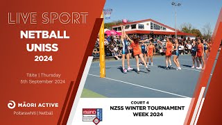 Day 4 Court 4  UNISS Netball Championship 2024  NETBALL [upl. by Verlee]