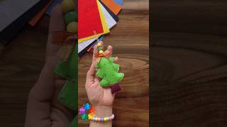 Diy Christmas tree ornament 🌲 felt sheet tree  diy yt shorts christmas [upl. by Aynotak29]