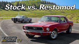 Stock 1968 Mustang vs 1967 Restomod  Classic Mustangs  Everyday Driver TV Season 3 [upl. by Cristoforo]