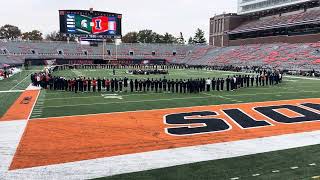 Marching Illini 2024 Senior Day Nov 16 Pregame band playing to the seniors [upl. by Waller608]