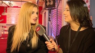 Interview mit Enrika nach der Blind Audition  The Voice of Switzerland 2014 [upl. by Arabrab]