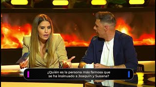 Susana Saborido deja sin palabras a Joaquín sobre un famoso que se le insinúo  Emparejados [upl. by Etnwahs]