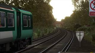 Southern Class 456  Class 455 Departs Bedhampton [upl. by Yezdnil]