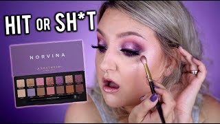 WORTH YOUR  ABH NORVINA EYESHADOW PALETTE FIRST IMPRESSION  REVIEW [upl. by Elocen]