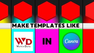 How to Make Money with Data Comparison videos Like Watch Data  Canva Free Template Tutorial [upl. by Ennairek]