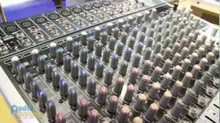 Behringer Xenyx QX2442USB QX1204USB QX1202USB Mixers  NAMM 2012  AudioSavings [upl. by Calle902]