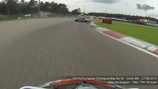 Onboard Max Verstappens fastest karting lap of Genk European Championship 2013 part 2 [upl. by Allsopp622]