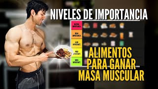 Los MEJORES ALIMENTOS para GANAR MASA MUSCULAR  MI quotTIER LISTquot DEFINITIVO [upl. by Gilroy]