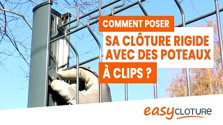 Poser sa clôture rigide avec poteaux à clips [upl. by Neumark214]