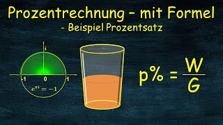 Prozentrechnung einfach anschaulich  MIT Formel am Beispiel des Prozentsatzes [upl. by Martin]