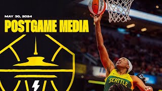 Post Game Press Conference  Seattle Storm  Indiana Fever  May 30th 2024 [upl. by Joey]