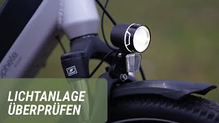 Überprüfung der Lichtanlage bei Fahrrädern und EBikes  Prophete [upl. by Adriane277]