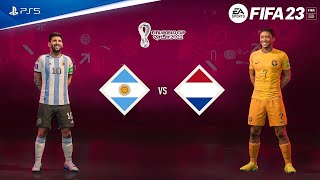 FIFA 23 Argentinië vs Nederland WK Qatar 2022 finale Mempish of Messi wie wordt wereldkampioen [upl. by Terris756]