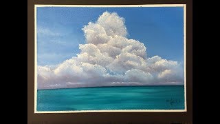 161 How to paint Cumulus Clouds for beginners ACRYLIC [upl. by Jehius]