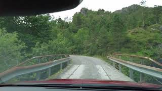 Driving Hellandsdalen to the end of the road Norway narrowroads mountaindrive modalen [upl. by Maurili]