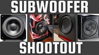 7 Home Theater Subwoofer Battle SVS SB2000 Pro vs GSG Devastator vs Kraken Marty Cube Velodyne [upl. by Hayilaa]