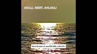 Akıllı Mert Ahlaklı Ol [upl. by Annaeed926]