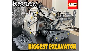 LEGO TECHNIC 42100 Excavator Liebherr R 9800  Lego excavator terbesar  Biggest excavator Lego [upl. by Enajyram914]